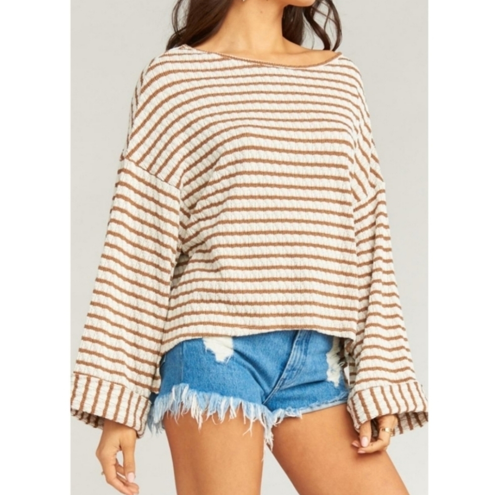 Show Me Your MuMu Vega Pullover in Brandy Knit Caramel
